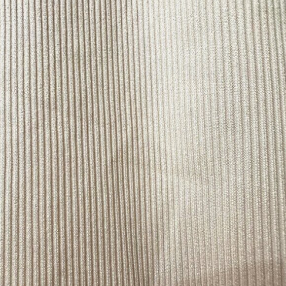 Women’s Beige Ribbed Bodysuit with Scoop Neck – Size M - Picture 5 of 6